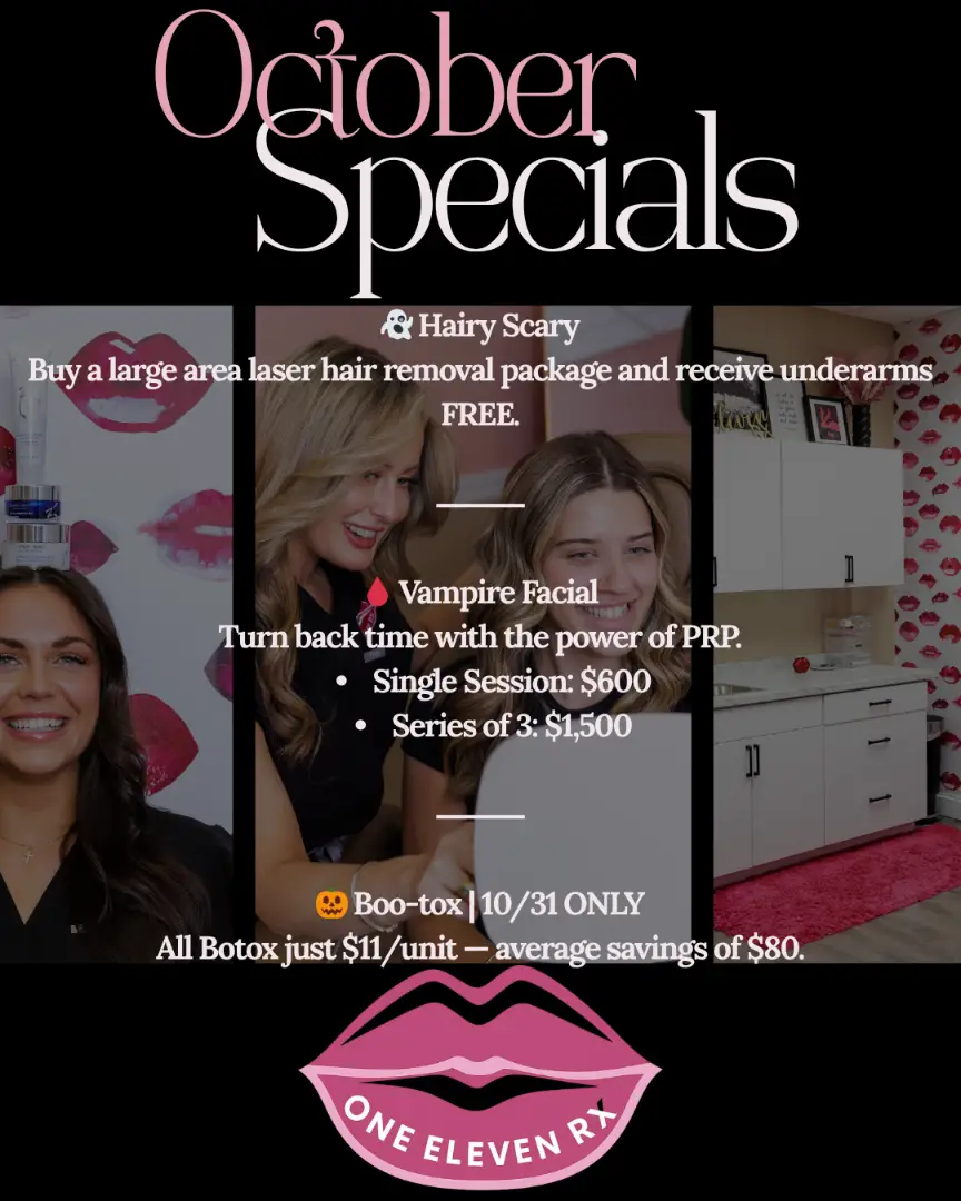 October Specials Offers Hair Scary at One Eleven RX in Auburn, MA.
