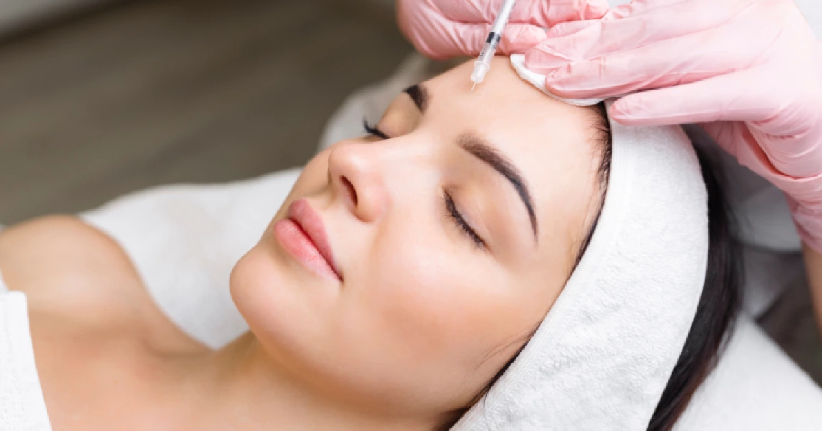 Woman resting during facial at One Eleven RX in Auburn, MA.