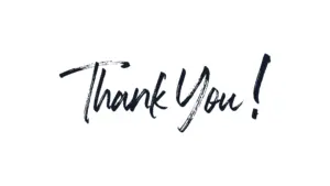 Thank You sign displayed at One Eleven RX Medspa, Auburn, MA